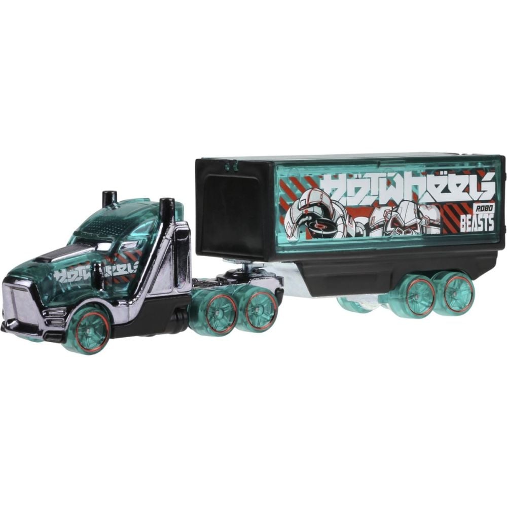 Set Camion Cu Remorca Hot Wheels Track Fleet Speed Hauler JCM66 Noriel