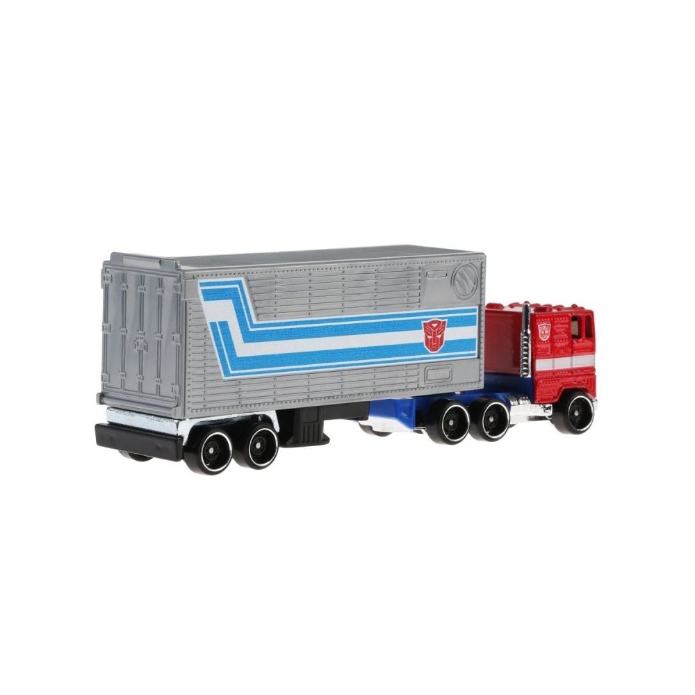 Set Camion Cu Remorca Hot Wheels Track Fleet Optimus Prime HXH02 Noriel