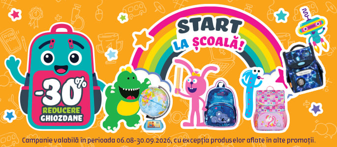BTS | Start la Scoala -30% reducere la ghiozdane