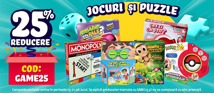 JOCURI si PUZZLE -25% reducere cu cod: GAME25