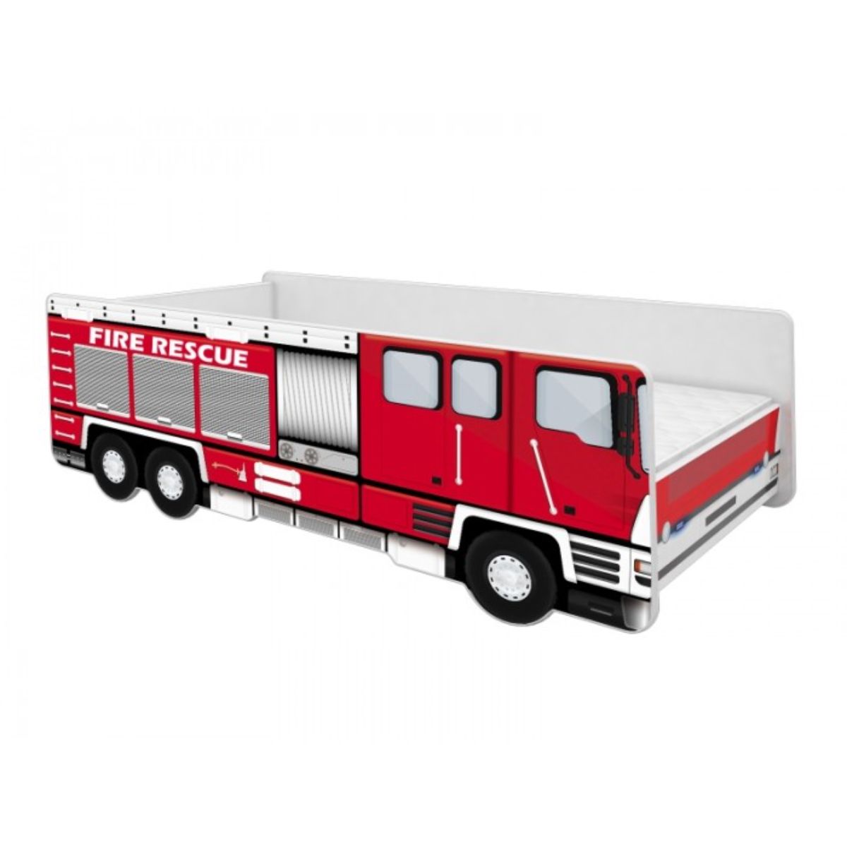 Pat Tineret MyKids Fire Truck, Somiera 160×80 cm