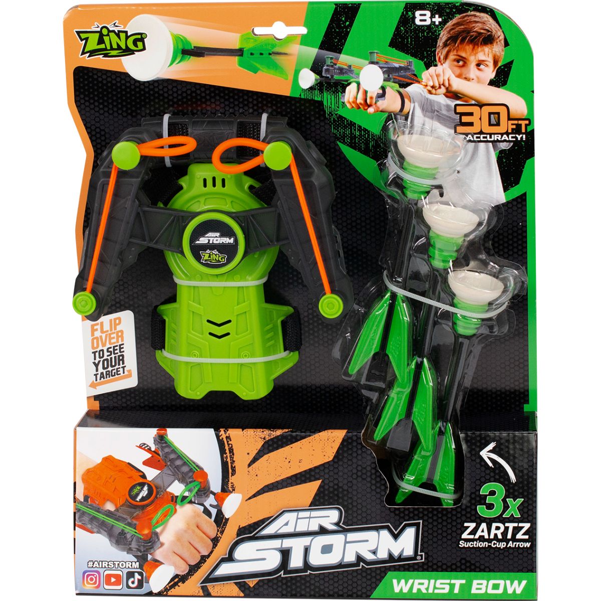 Arc cu sageti, Zing, Air Storm Wrist Bow, verde - Cumpar-online.ro