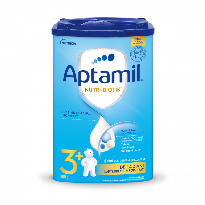 Lapte praf Nutricia Aptamil Junior 3+, 800 g, de la 3 ani 3+ imagine noua responsabilitatesociala.ro