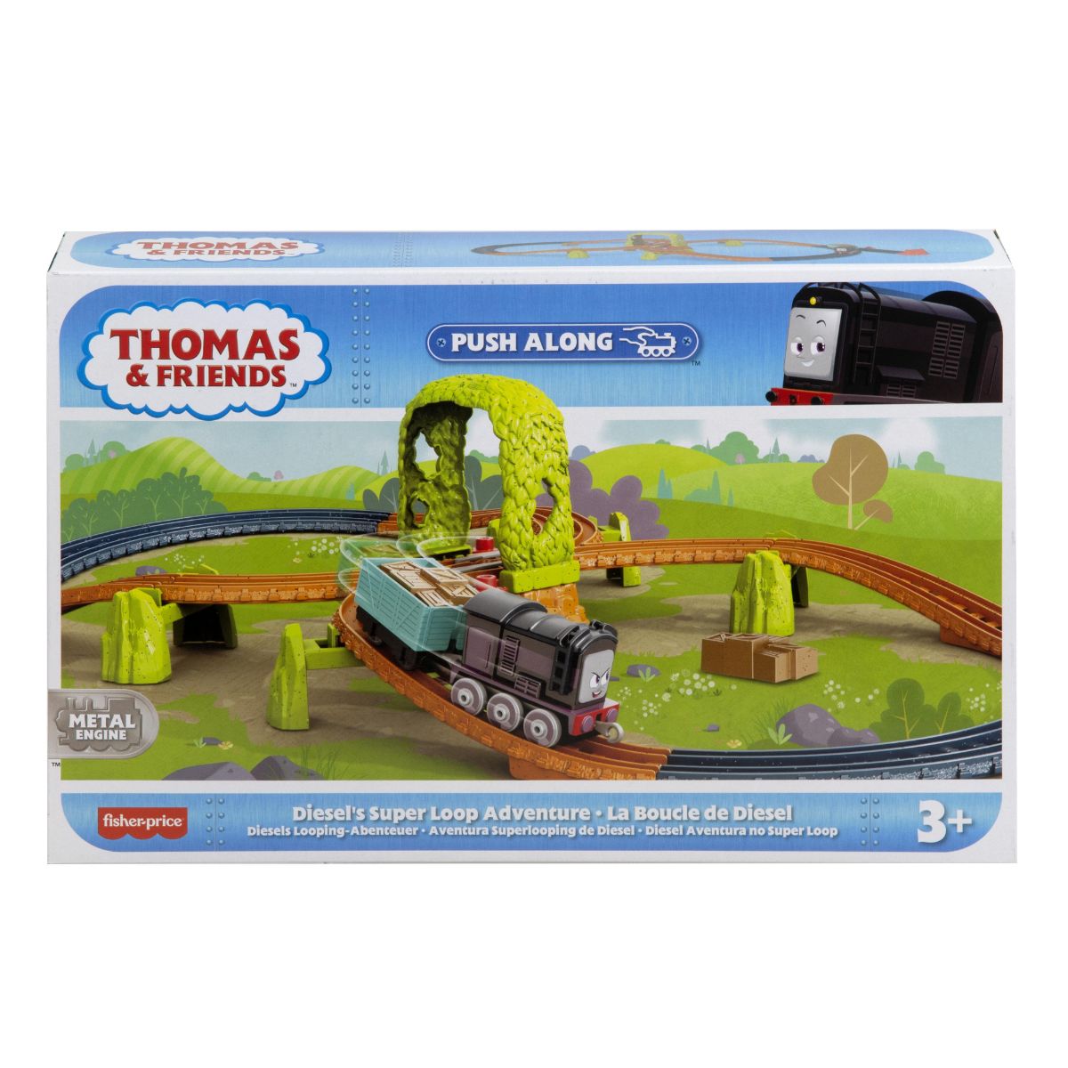 Set de joaca Thomas and Friends, Trenulet cu circuit, Diesel, HGY85