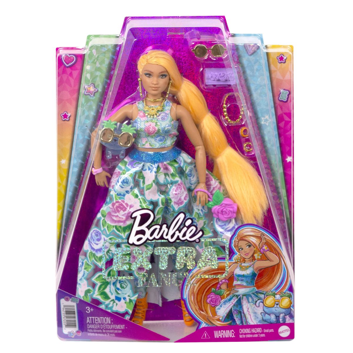 Papusa Barbie Extra Fancy, Model Floral Barbie