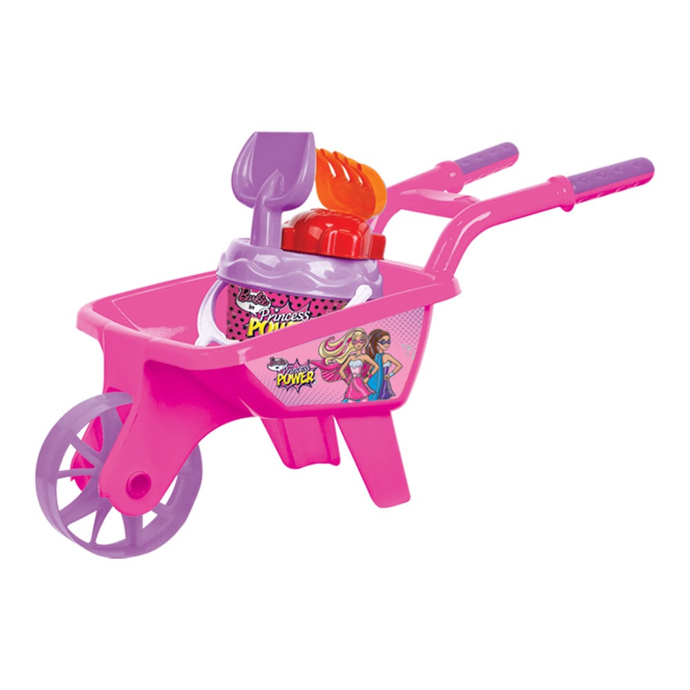 Roaba cu accesorii de nisip barbie - roz