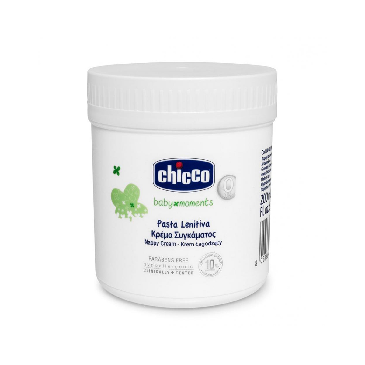 Crema anti-iritatii pentru scutec cu panthenol si oxid de zinc, Chicco, 200 ml imagine