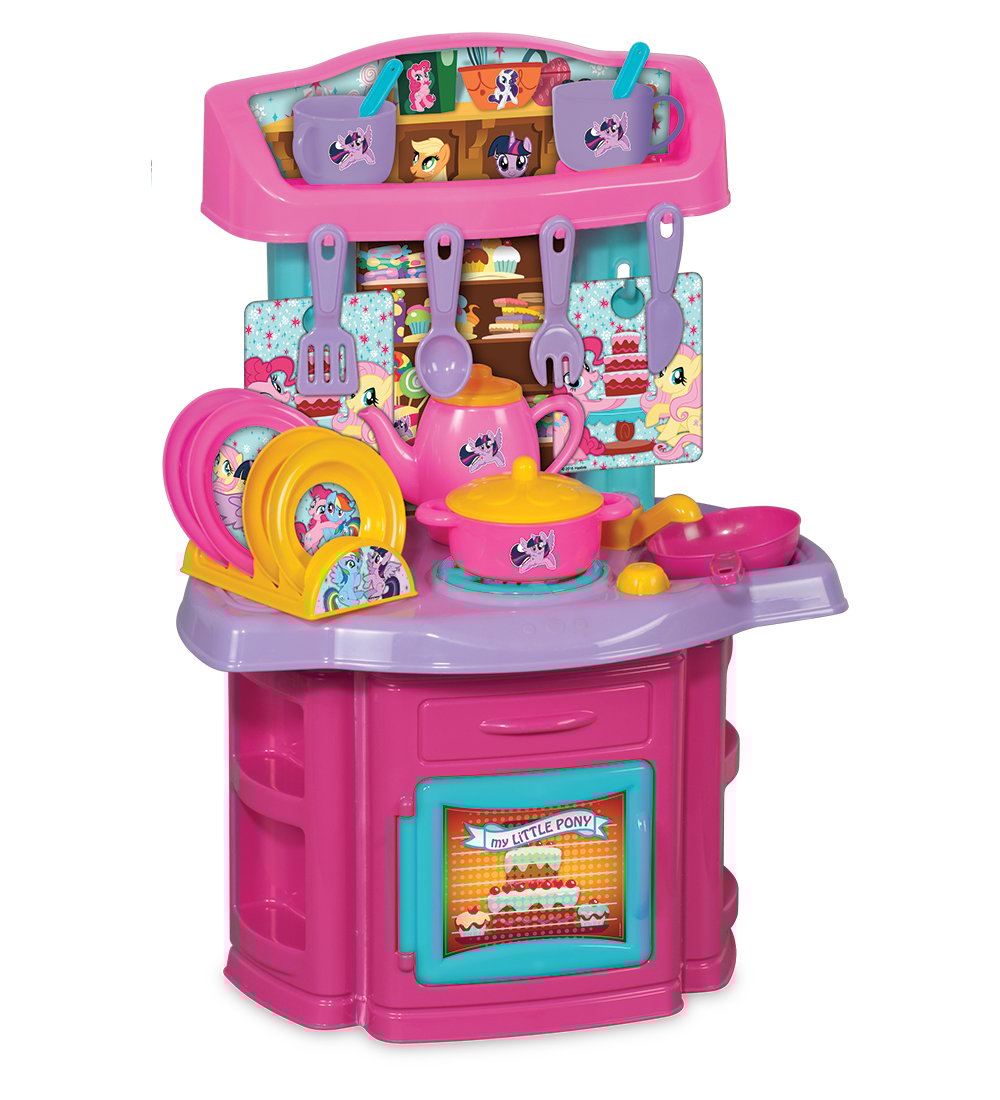 Set de joaca bucatarie cu 16 accesorii my little pony