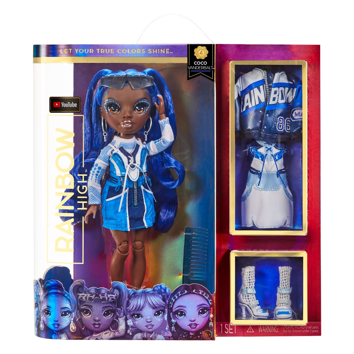 Papusa Rainbow High Fashion Doll, S4, Coco Vanderbalt, 578321 578321 imagine 2022 protejamcopilaria.ro