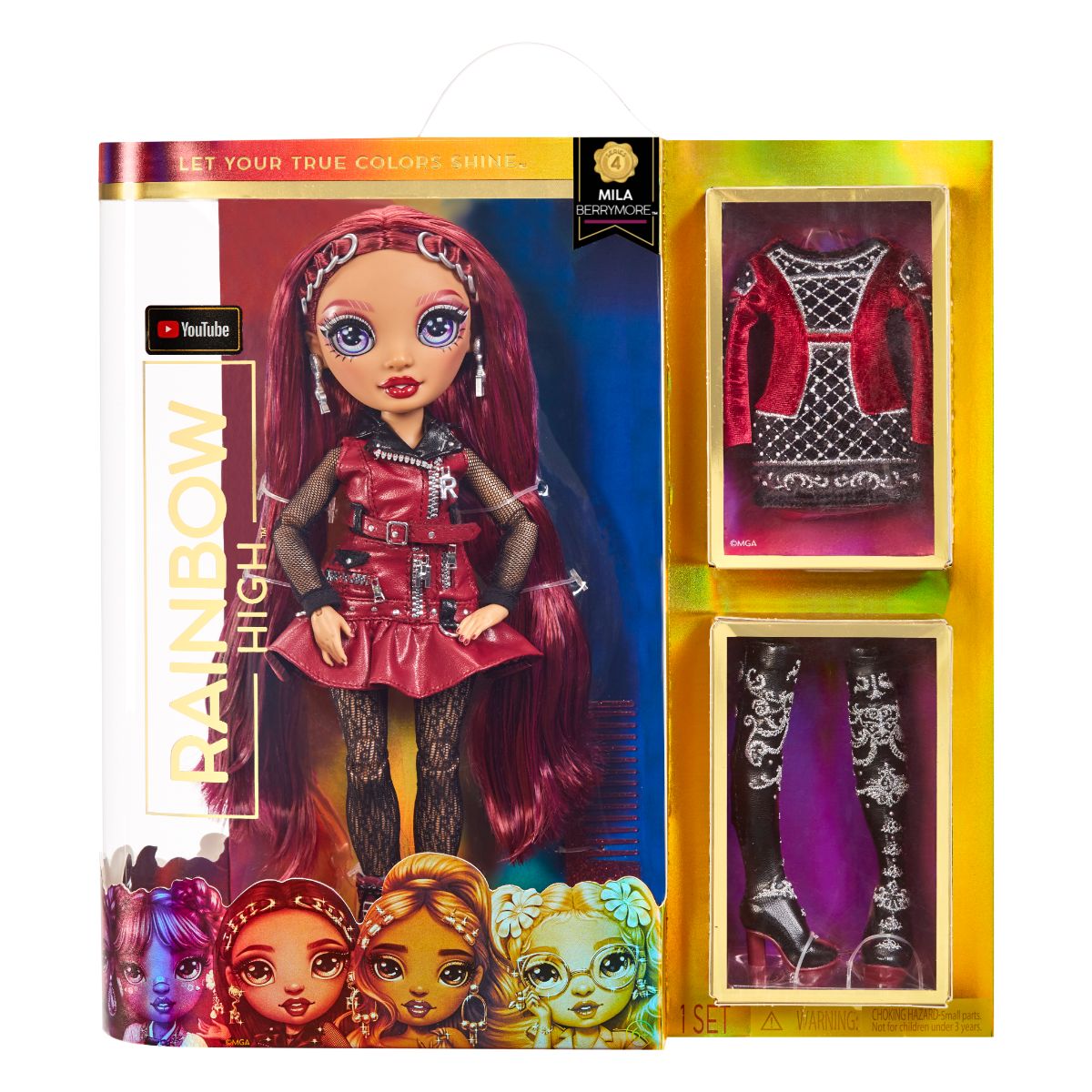 Papusa Rainbow High Fashion Doll, S4, Mila Berrymore, 578291 578291 imagine noua responsabilitatesociala.ro