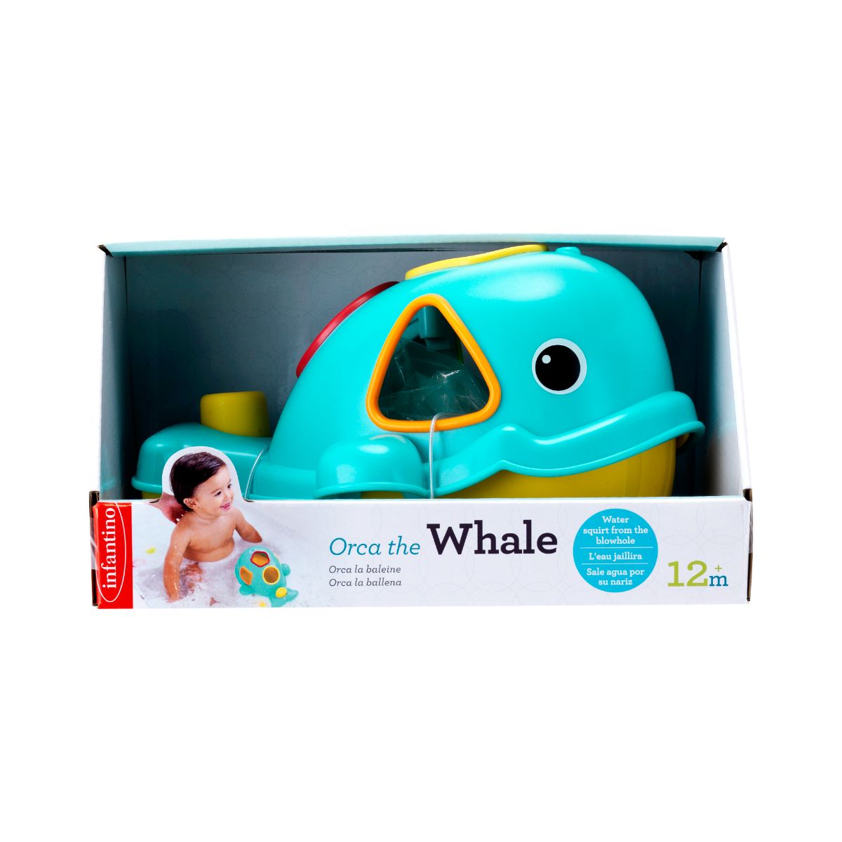 Jucarie de baie, pentru copii, B Kids, balena interactiva B Kids