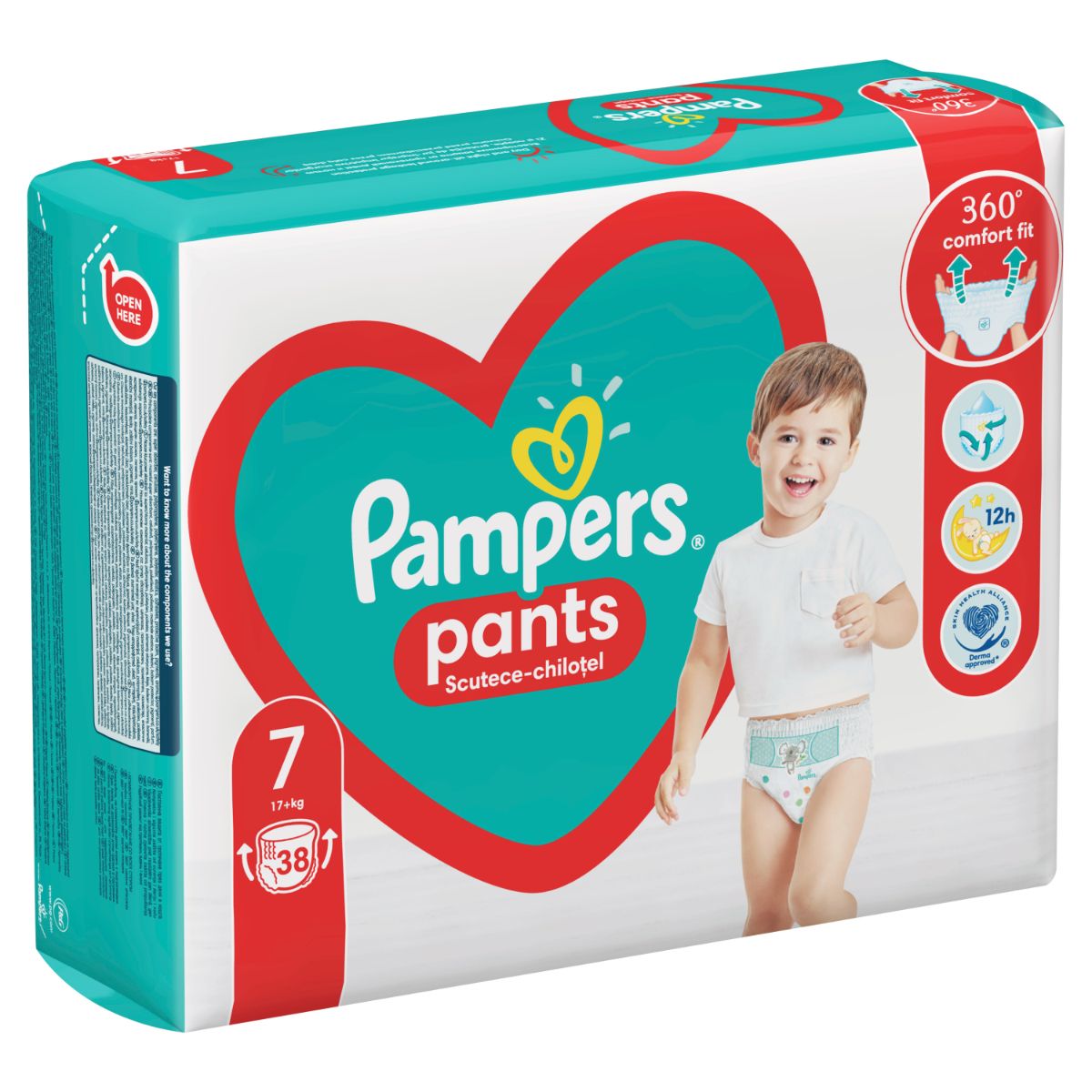 Scutece Pampers 7 Chilotel Act Baby, 17+ kg, 38 buc