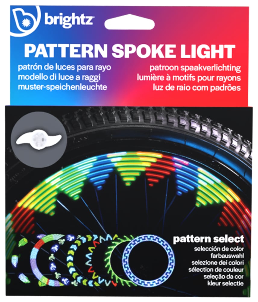 Lumina LED cu efecte animate pentru spite bicicleta, Brightz, Shapebrightz