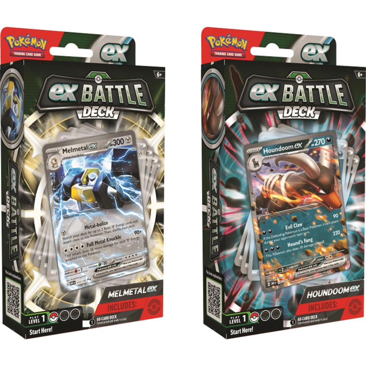 Set carti de joc, Pokemon TCG, Houndoom ex, Melmetal ex Battle Deck