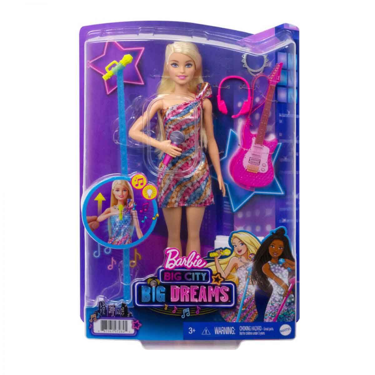 Papusa Barbie, Malibu, cu muzica si lumini Barbie imagine noua responsabilitatesociala.ro