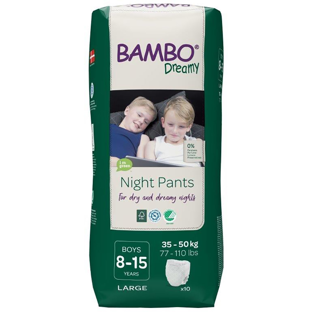 Scutece de noapte Bambo Nature Dreamy Boy, 35-50 Kg, 10 buc 35-50