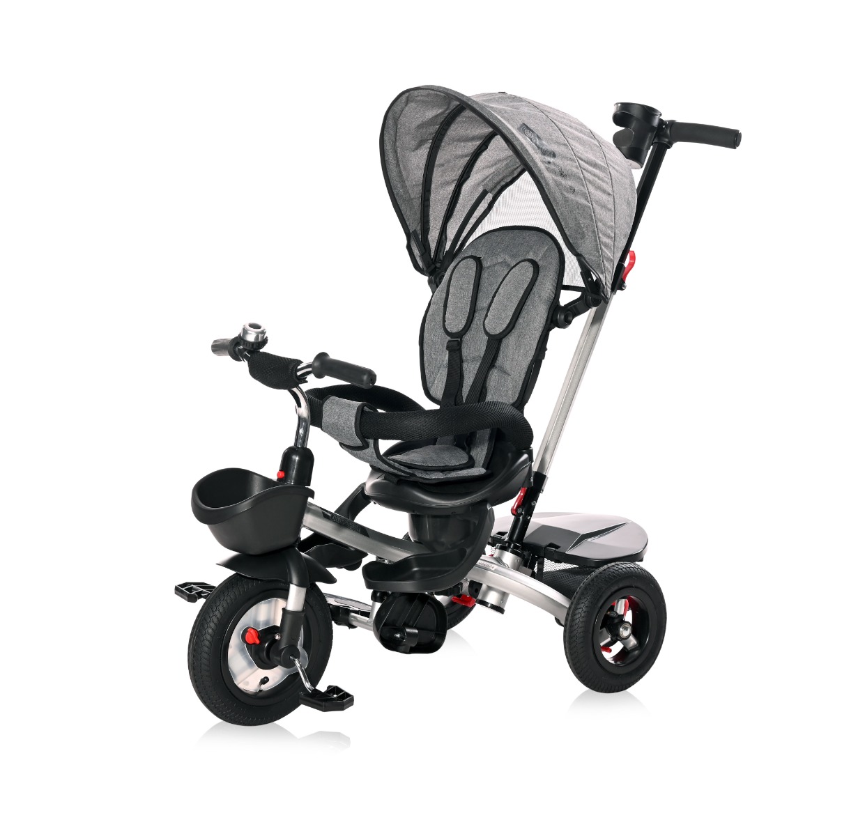 Tricicleta pentru copii, Control Parental, 12-36 Luni, Lorelli Zippy Air, Graphite 12-36 imagine noua responsabilitatesociala.ro