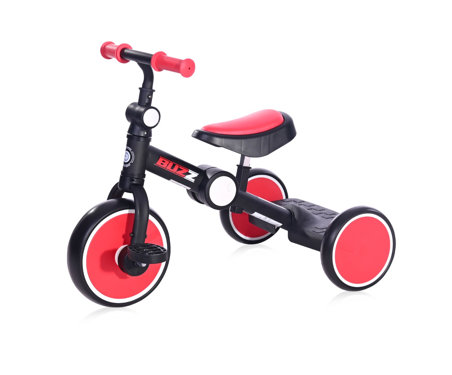 Tricicleta pentru copii, complet pliabila, Lorelli Buzz, Black Red Triciclete Copii imagine 2022