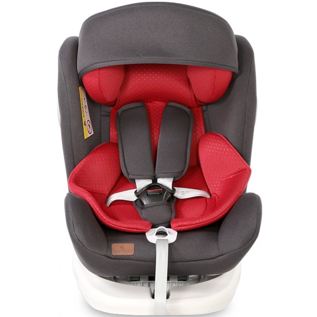 Scaun auto Lorelli Lusso SPS, Isofix, rotativ 360 grade, 0-36 kg, Black Red