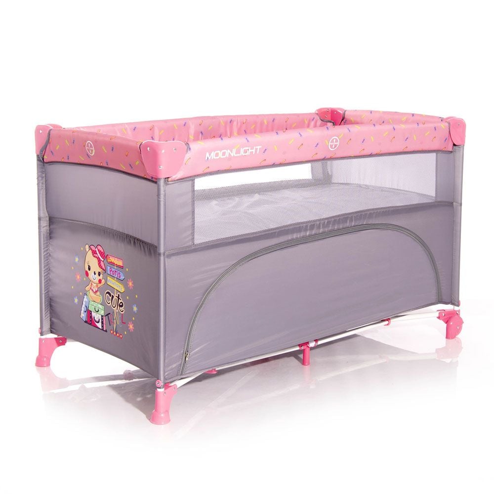 Patut pliabil up and down laterala culisanta lorelli, pink travelling