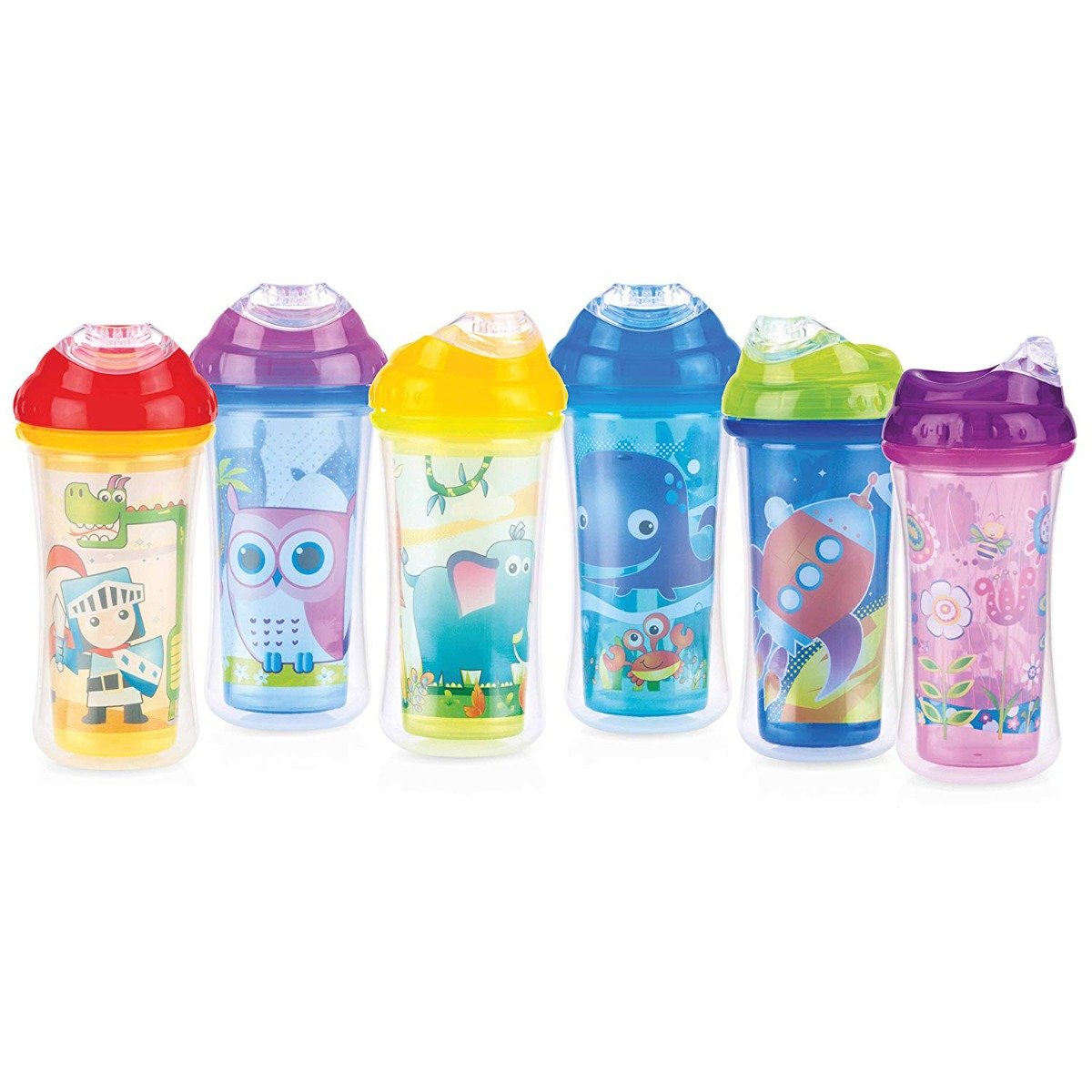 Pahar izoterm cool sipper click-lock nuby, 270 ml, 18 +