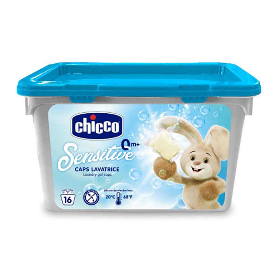 Detergent hipoalergenic pentru haine, Capsule cu gel Chicco, 16 buc