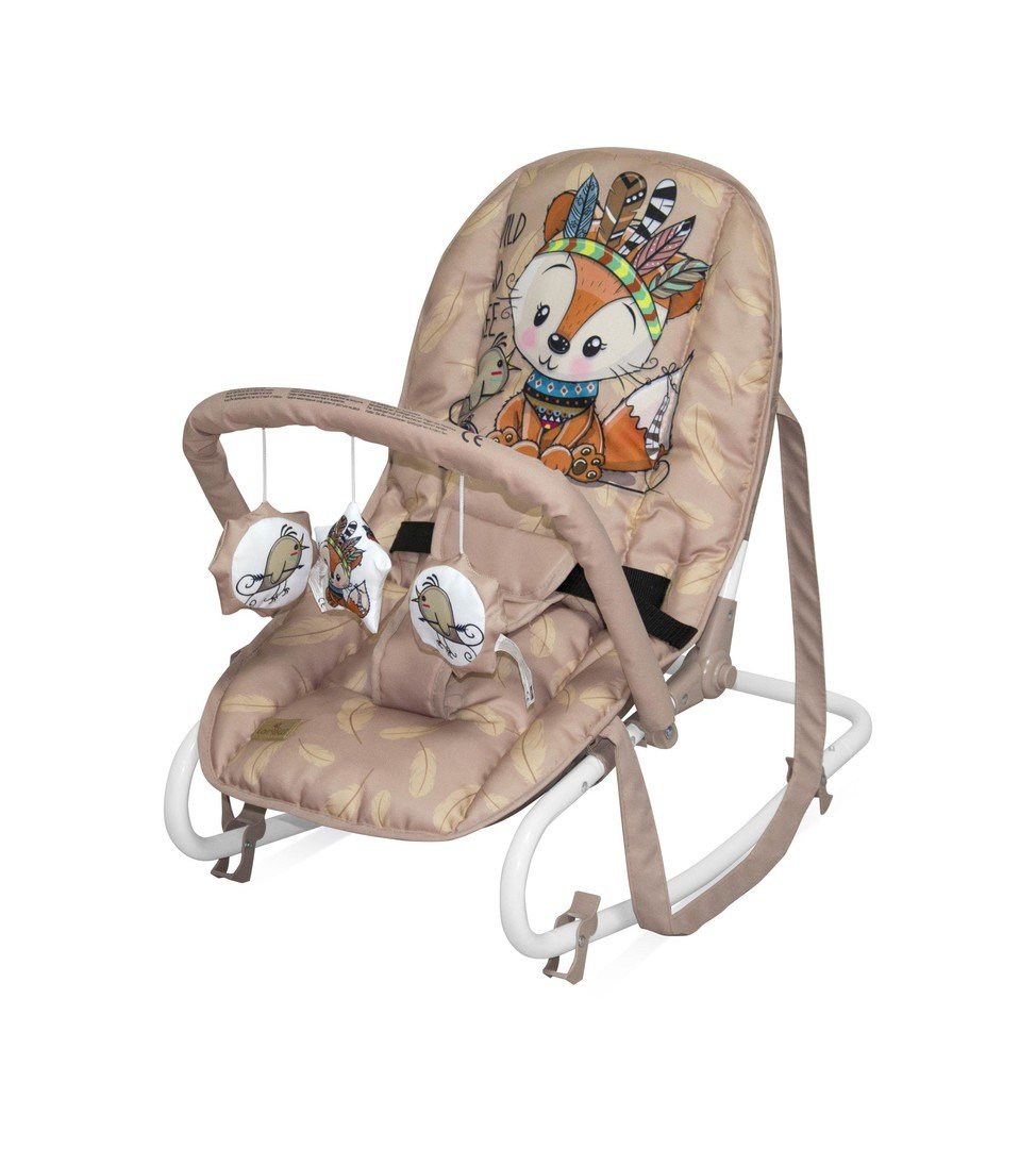 Fotoliu balansoar lorelli, rock star, beige foxy