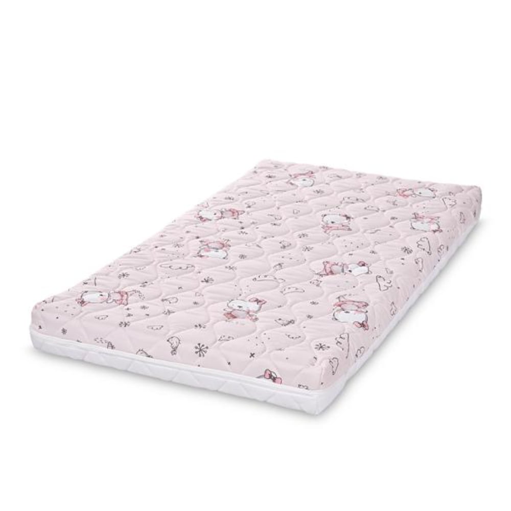 Saltea mobilier, cocos si spuma elastica, Lorelli Havana, 62 x 110 x 10 cm, Pink Ballerina Bear