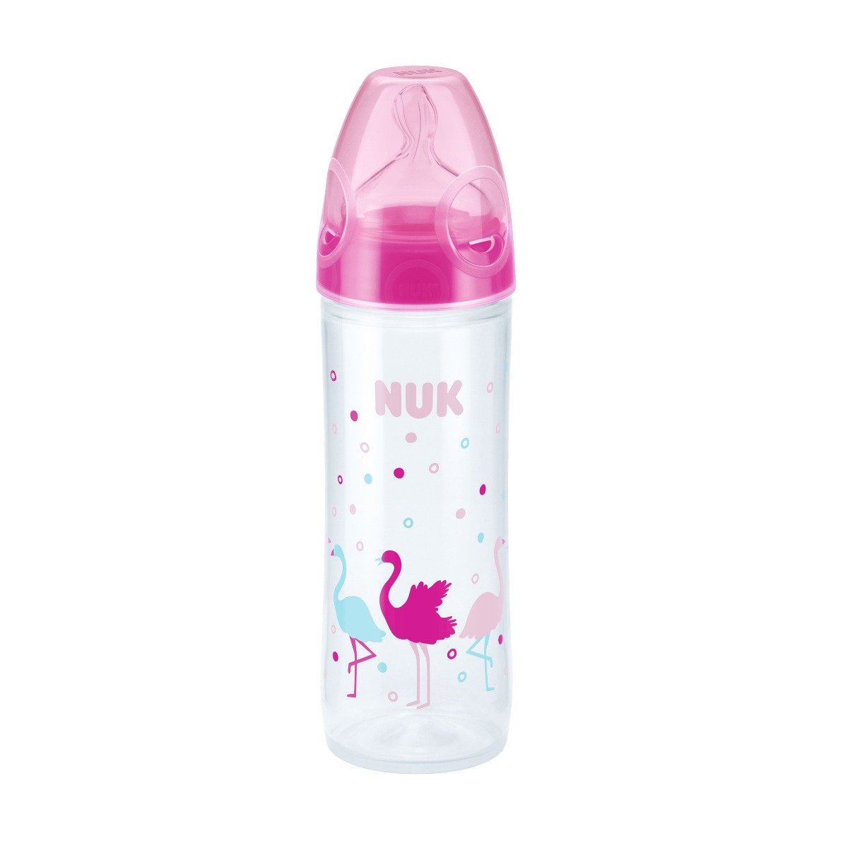 Biberon nuk pp, 250 ml, 6-18 luni, roz