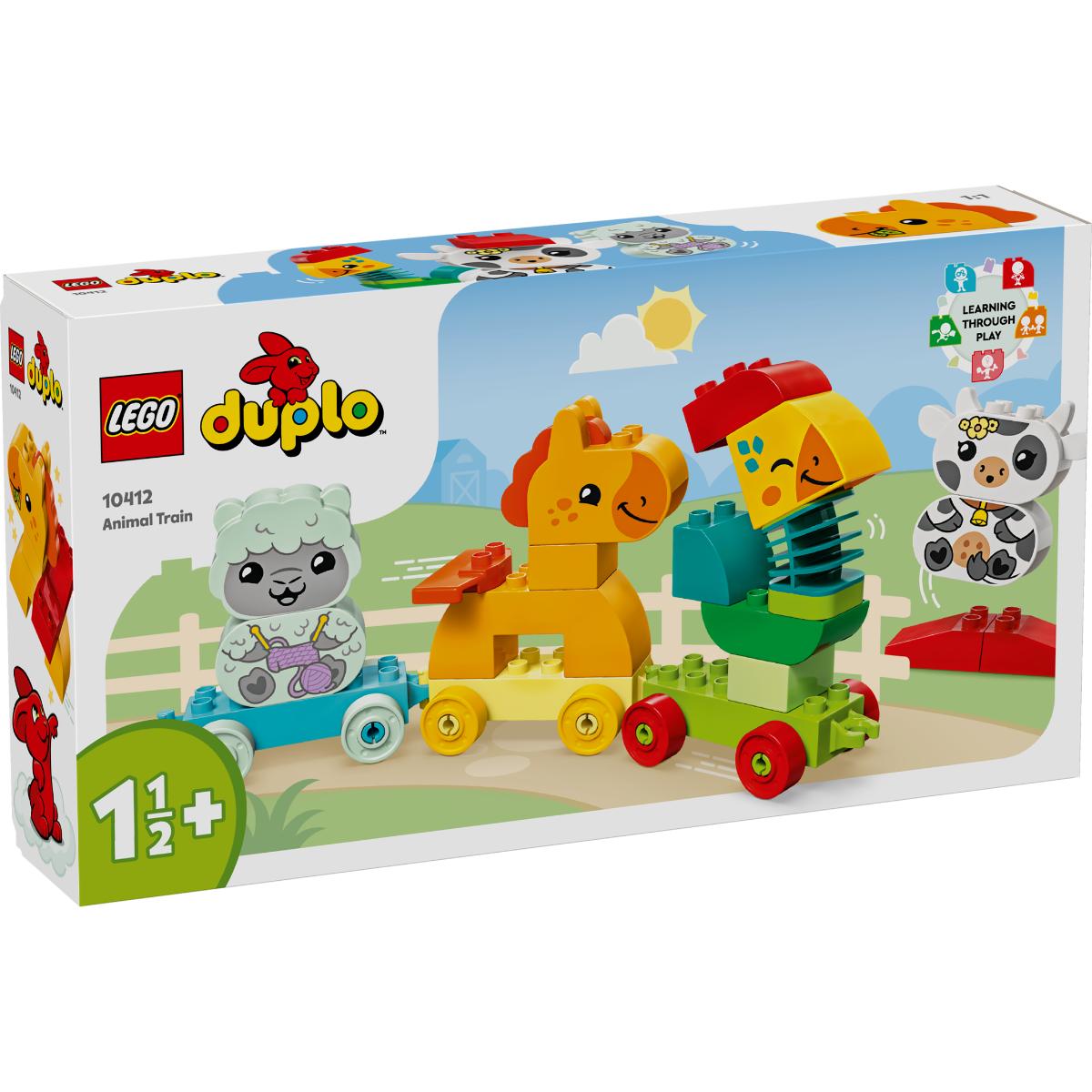 LEGO® Duplo – Tren cu animale (10412) LEGO® imagine noua responsabilitatesociala.ro