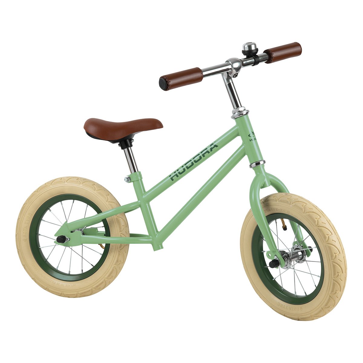 Bicicleta de echilibru Hudora Retro, Verde Hudora imagine 2022 protejamcopilaria.ro