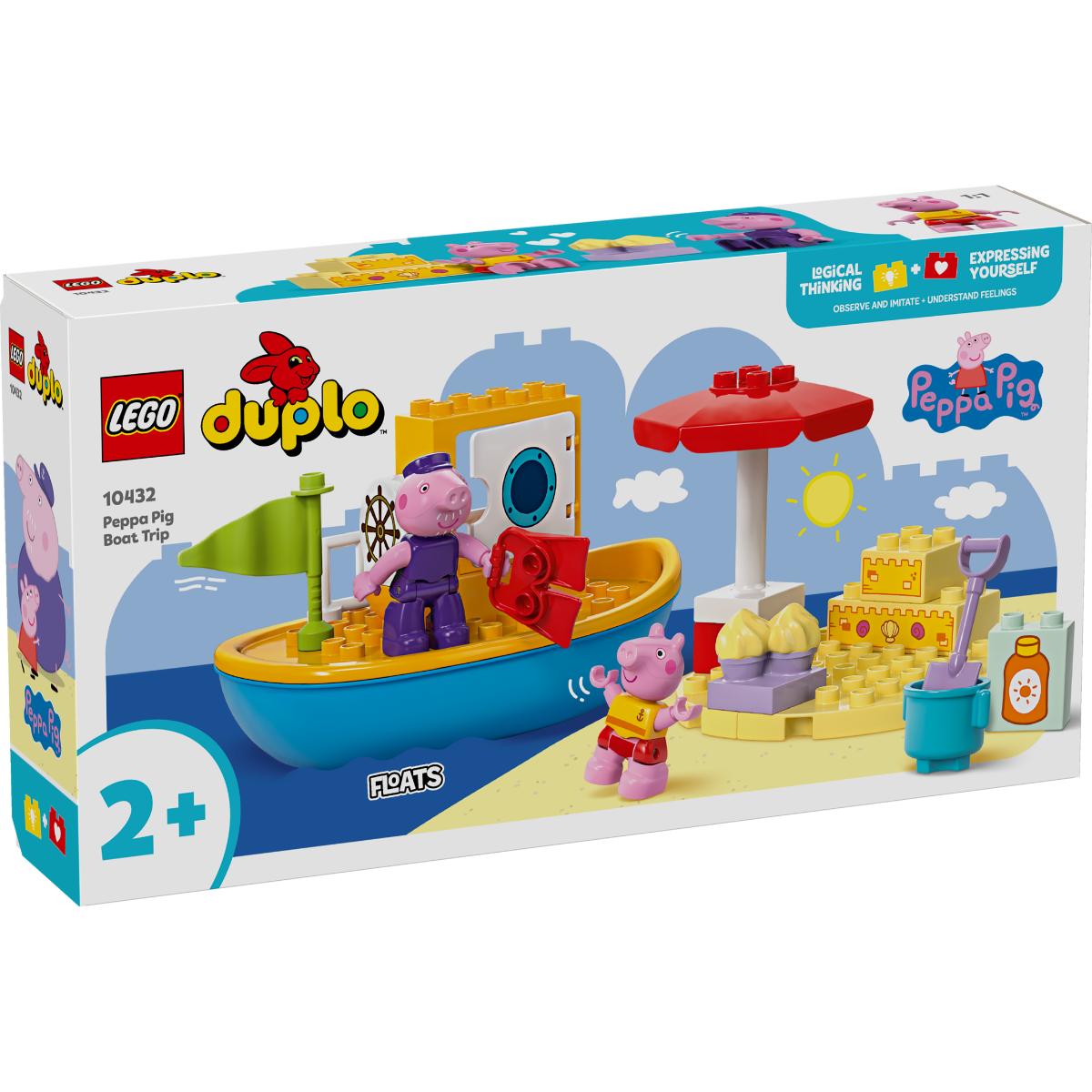 LEGO® Duplo - Excursia cu barca a Purcelusei Peppa (10432)
