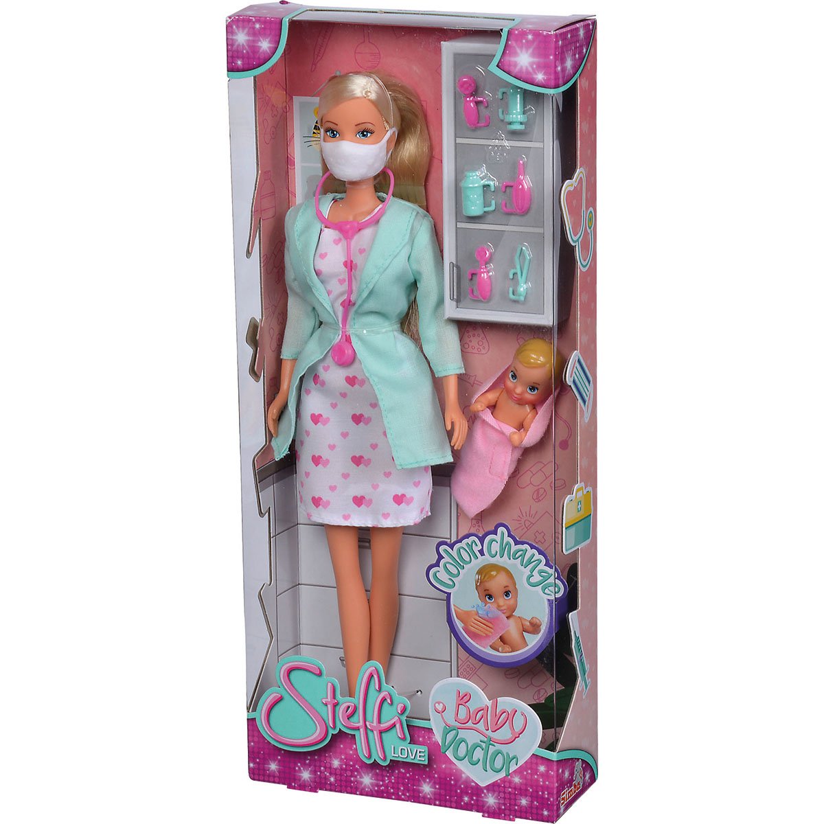 Set Papusa Si Accesorii Steffi Love Baby Doctor