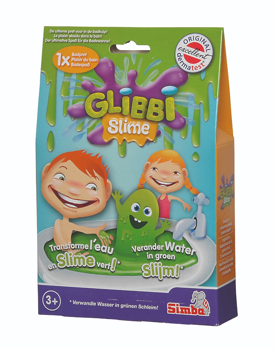 Pudra pentru baie Glibbi Slime, verde