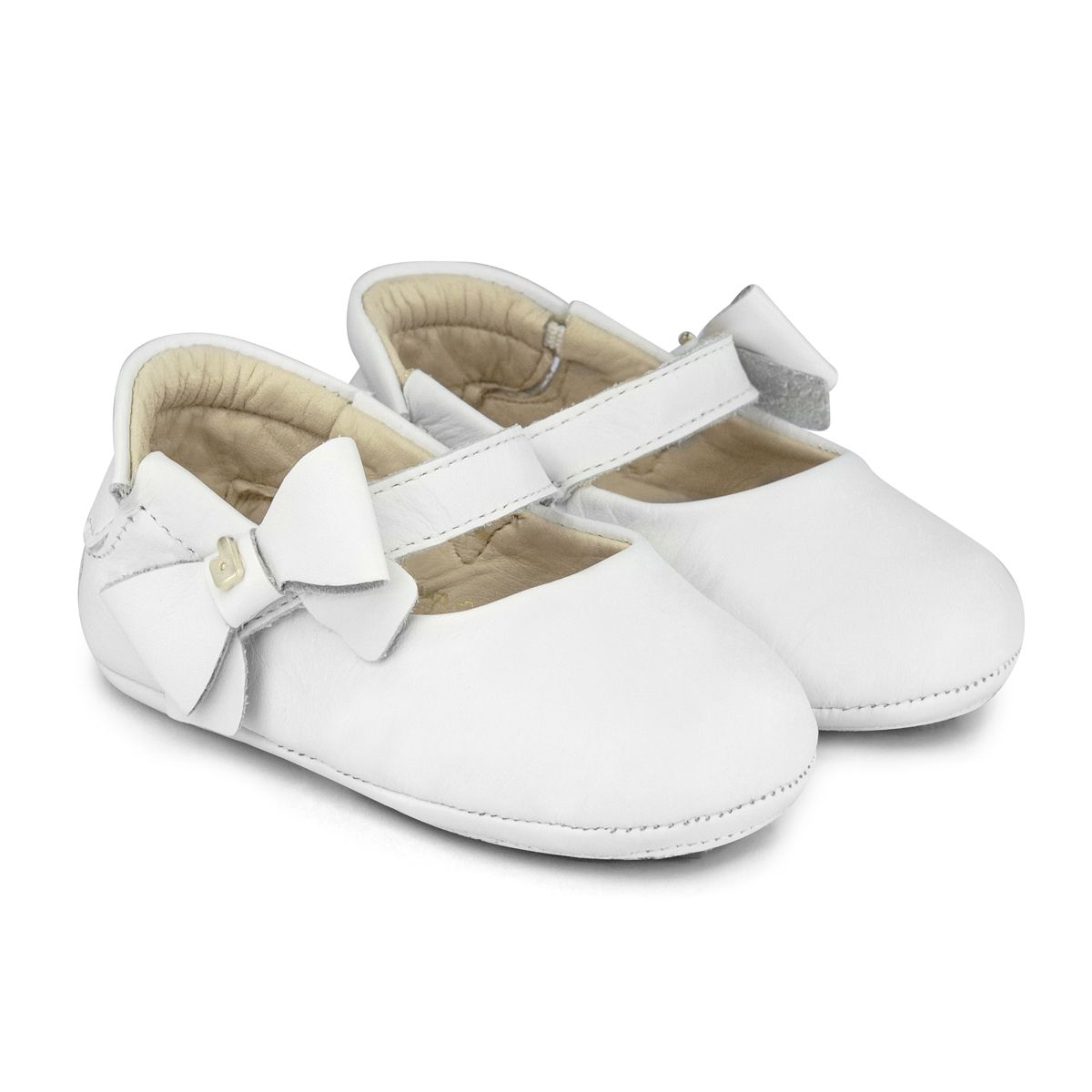 Balerini cu funda Bibi Shoes Afeto, Alb