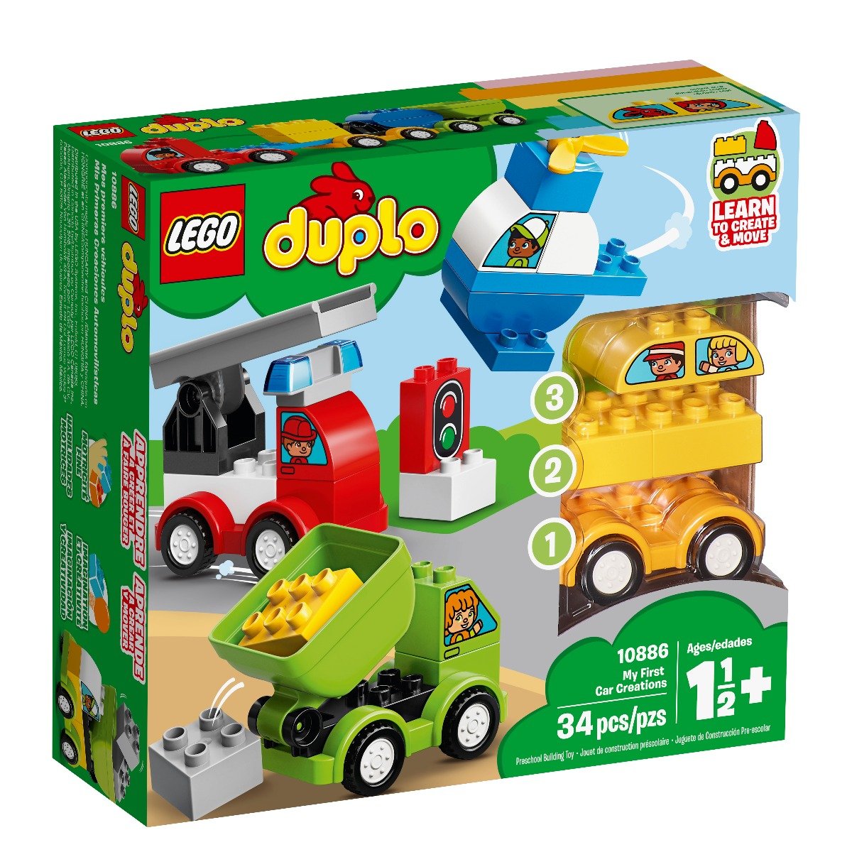 LEGO® DUPLO® – Primele mele Masini Creative (10886) LEGO