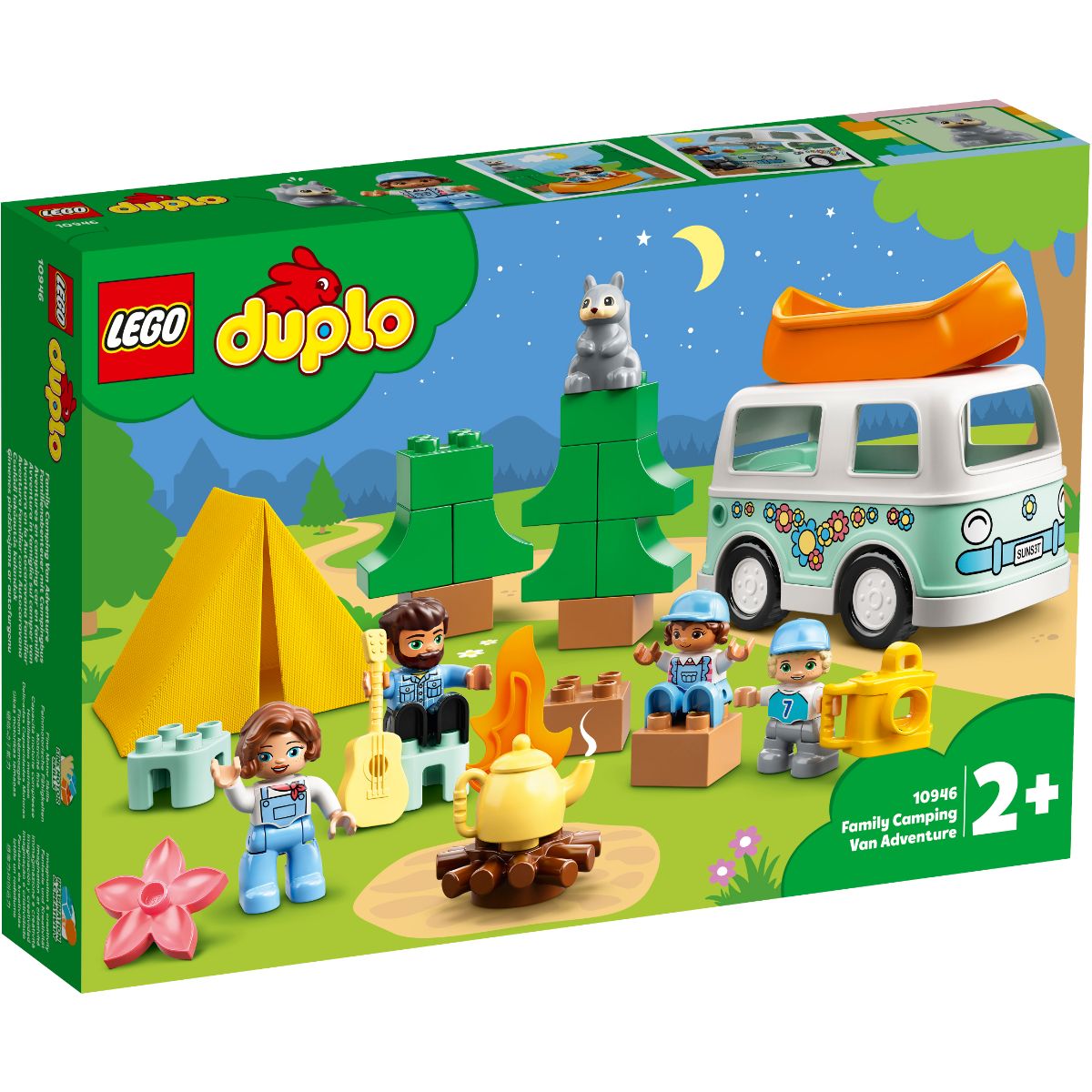 LEGO® Duplo – Aventura cu rulota de vacanta a familiei (10946) (10946) imagine 2022 protejamcopilaria.ro