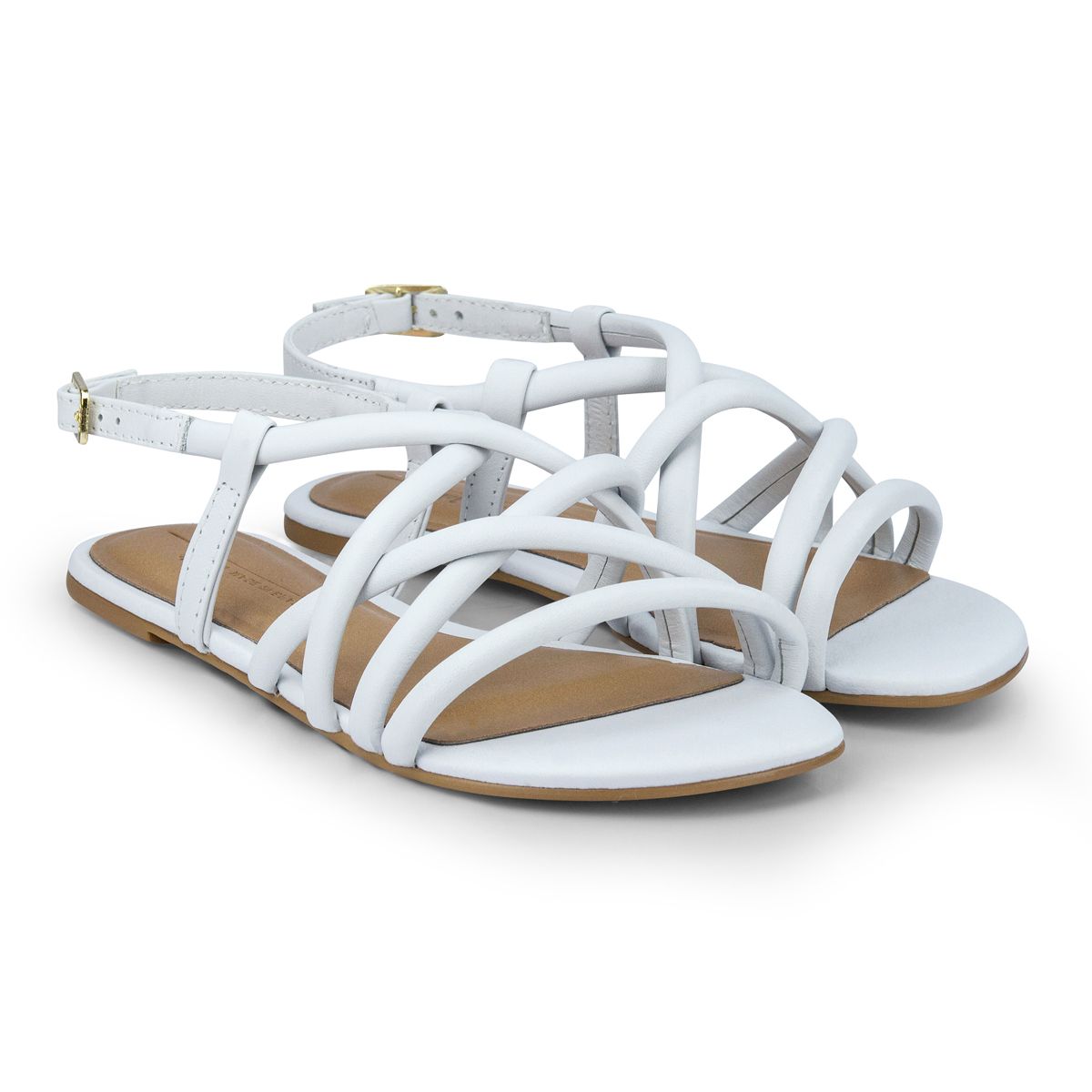 Sandale din piele Bibi Shoes Little Me Ice, Alb