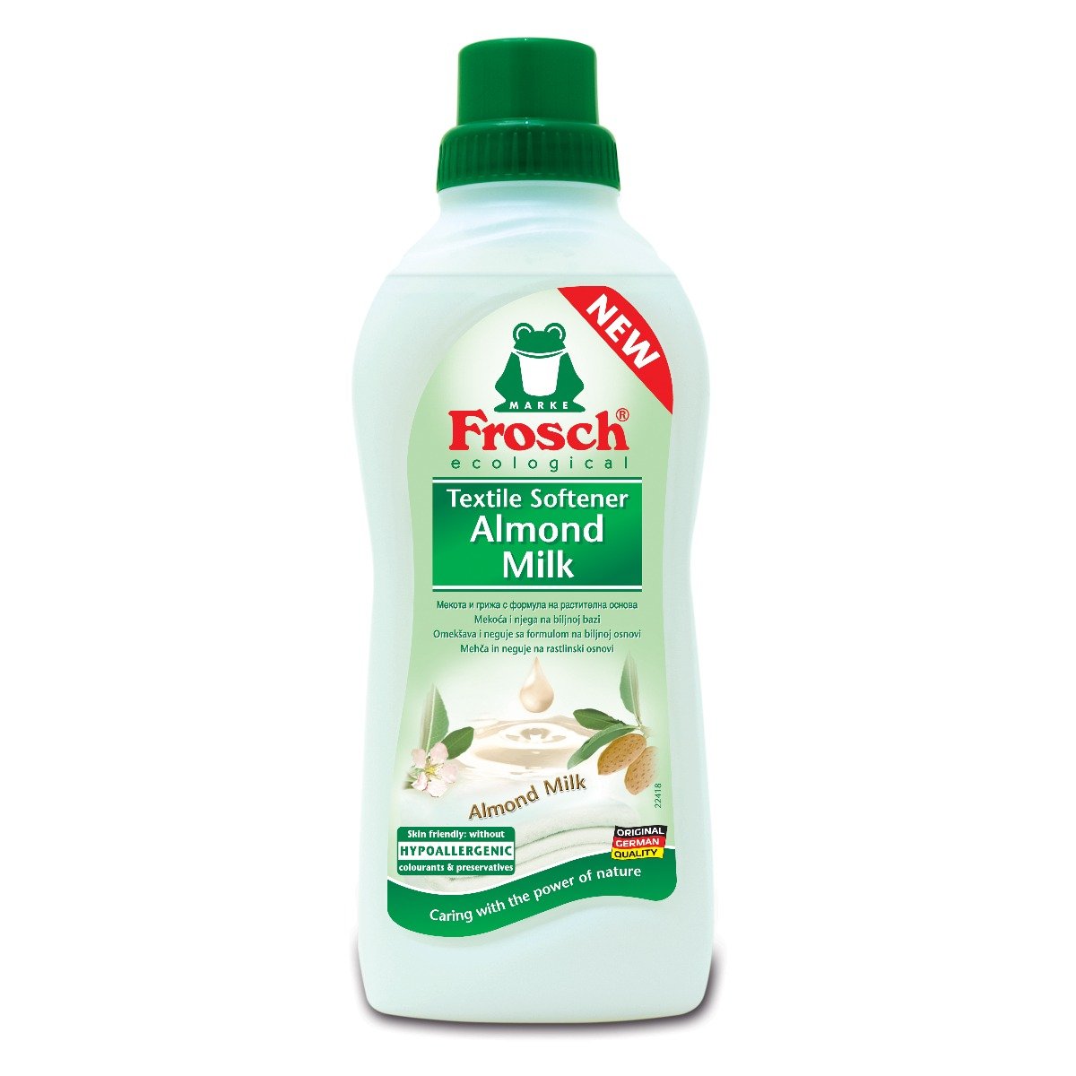 Balsam pentru rufe Frosch cu lapte de migdale, 750 ml 750