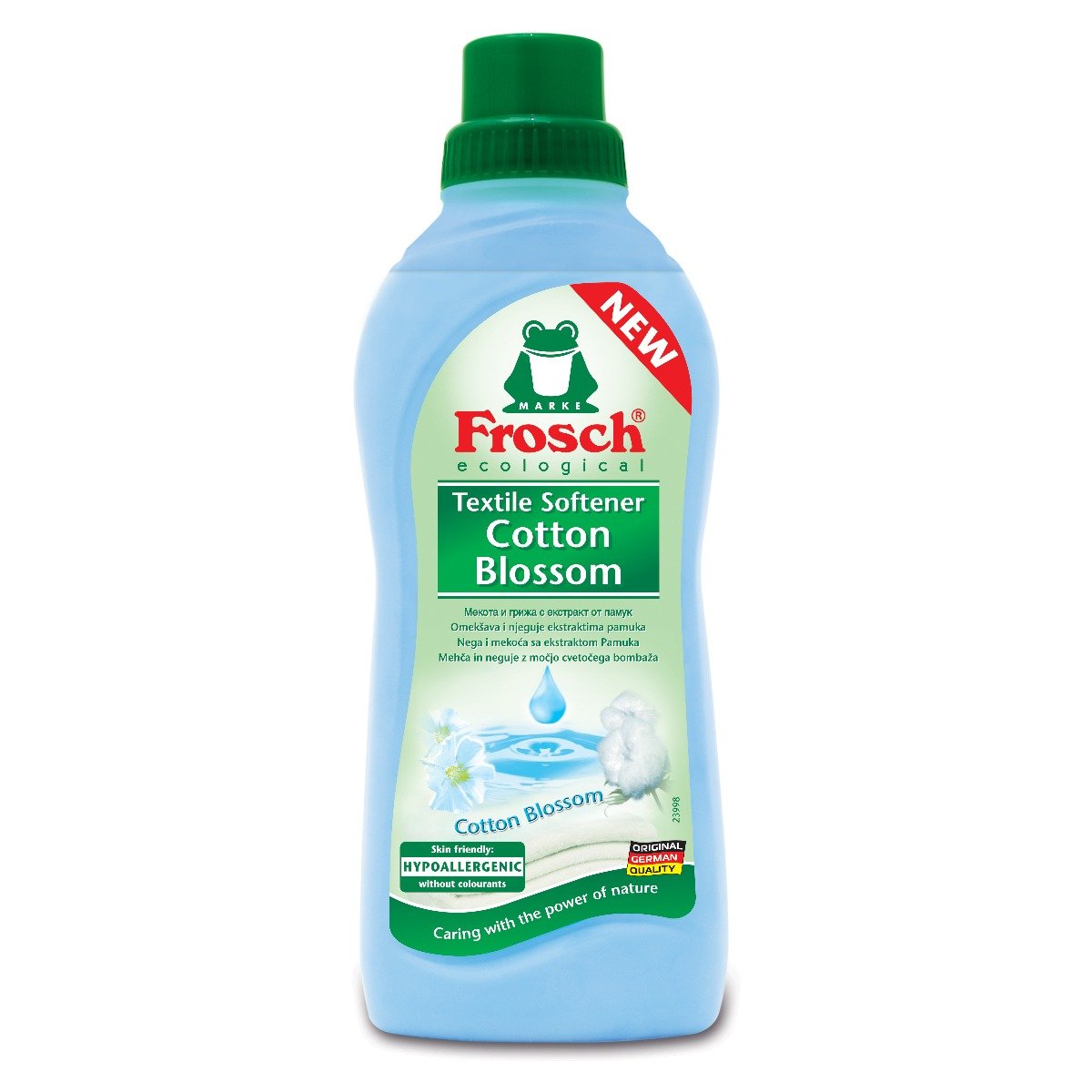 Balsam pentru rufe Frosch cu floare de bumbac, 750 ml 750
