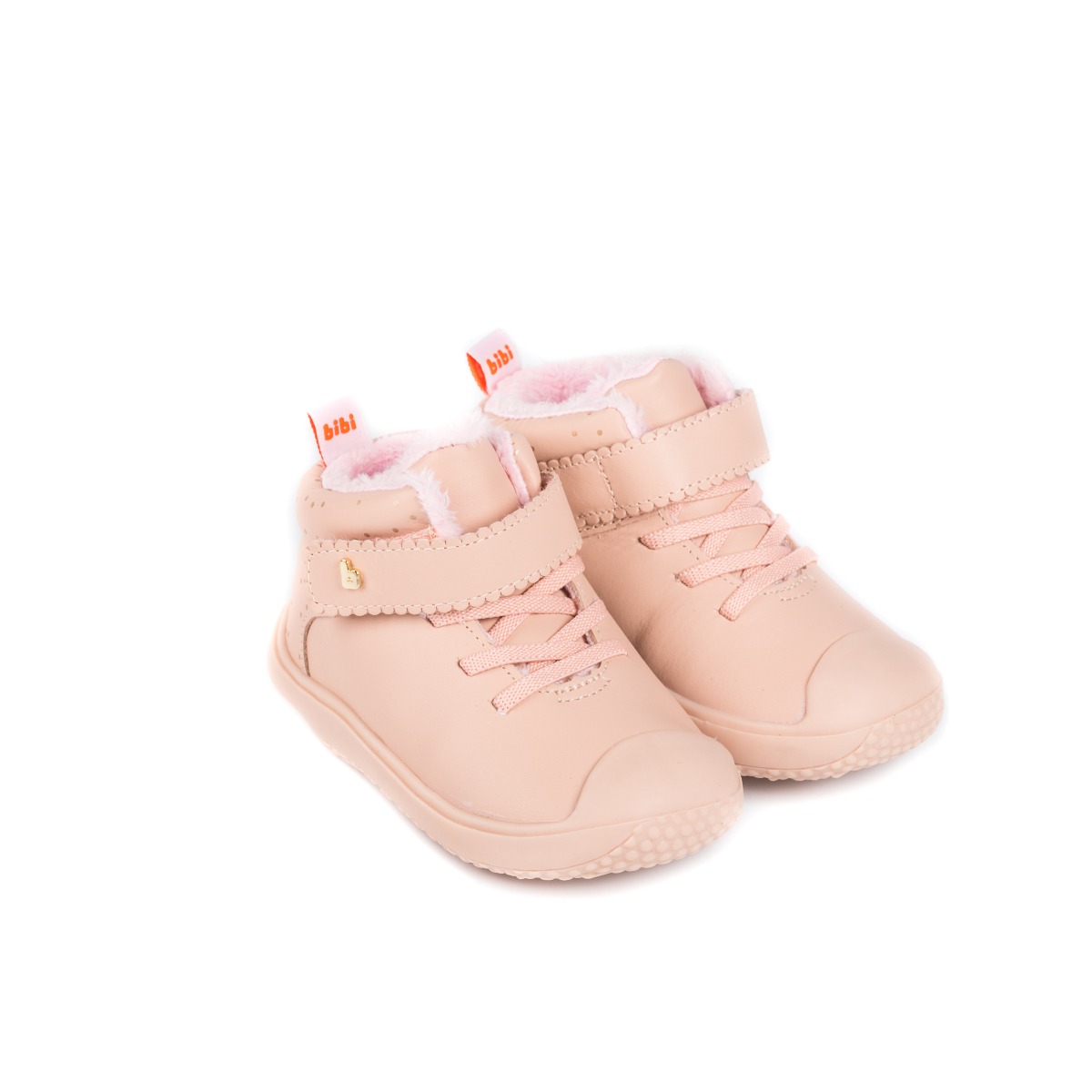 Ghete din piele cu blanita bibi shoes prewalker camelia