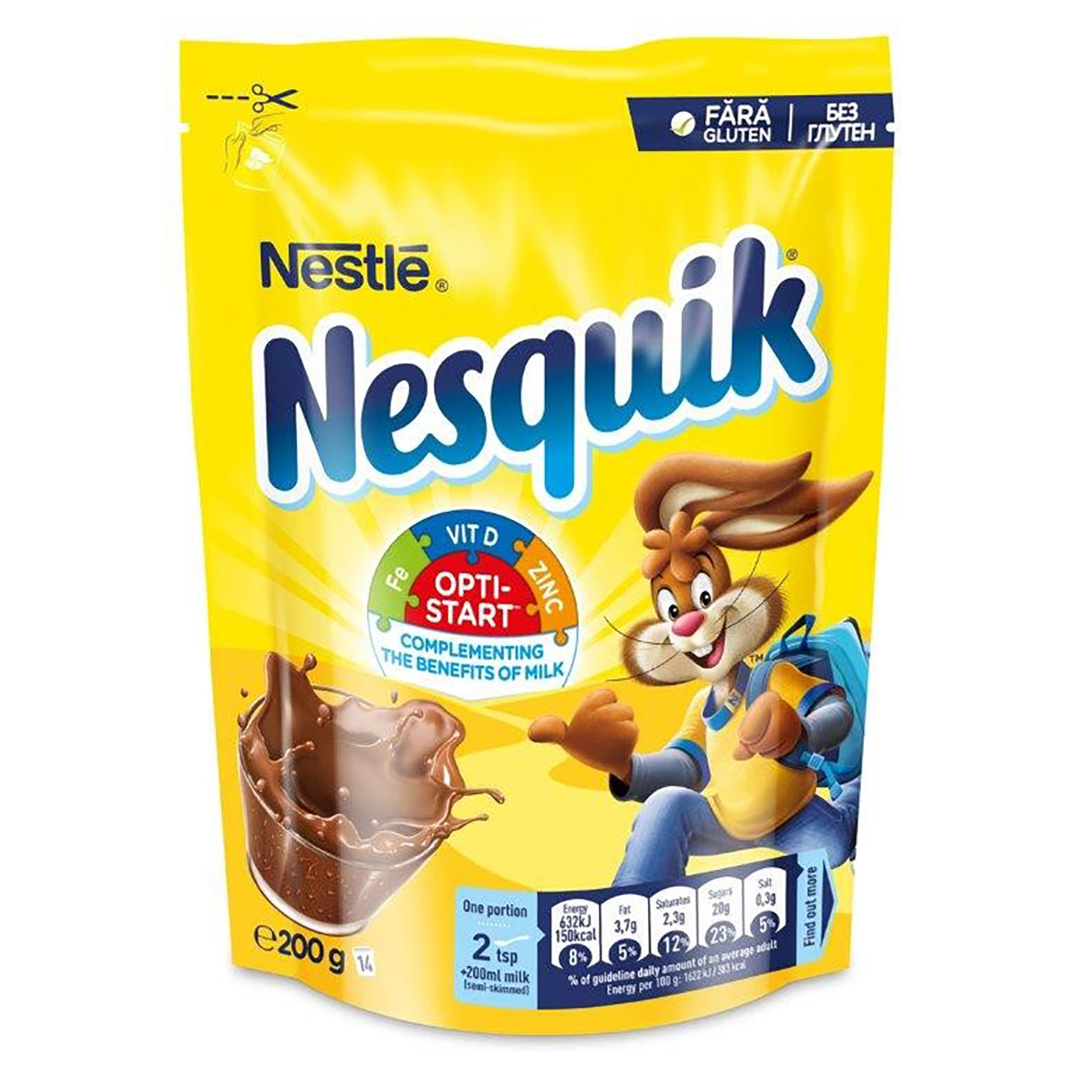 Cacao instant cu vitamine si minerale Nestle Nesquik, 200 g imagine