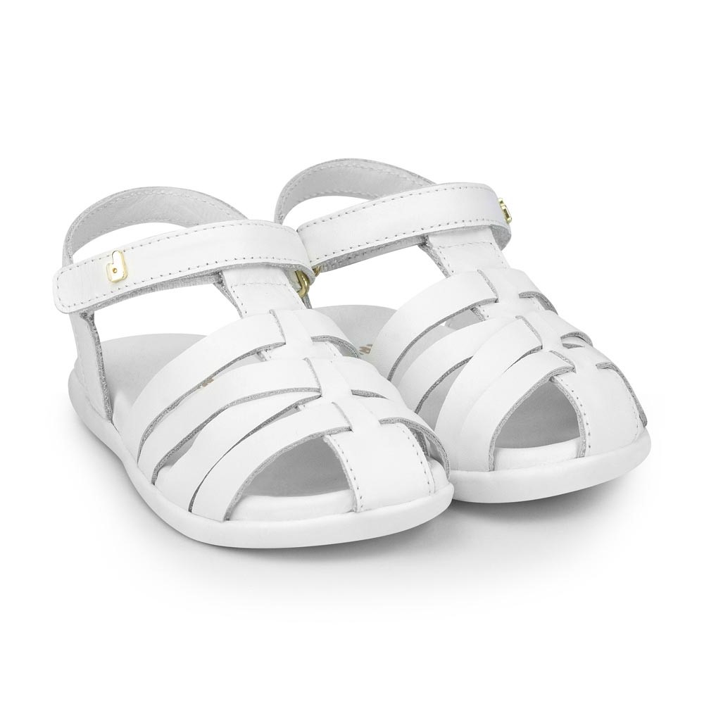 Sandale din piele Bibi Shoes Baby Soft, Alb