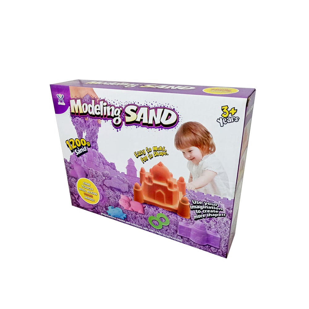 Nisip de modelat colorat modeling sand, 1200 g