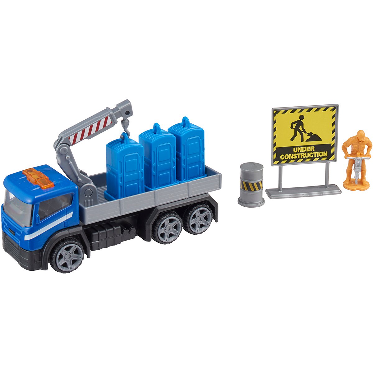 Camion cu accesorii de constructie Teamsterz, Albastru noriel.ro