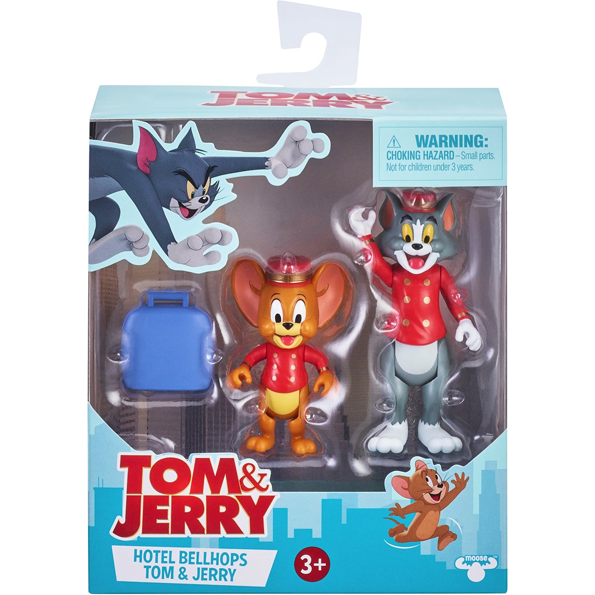 Set 2 figurine Tom and Jerry, Hotel Bellhops, S1, 8 cm