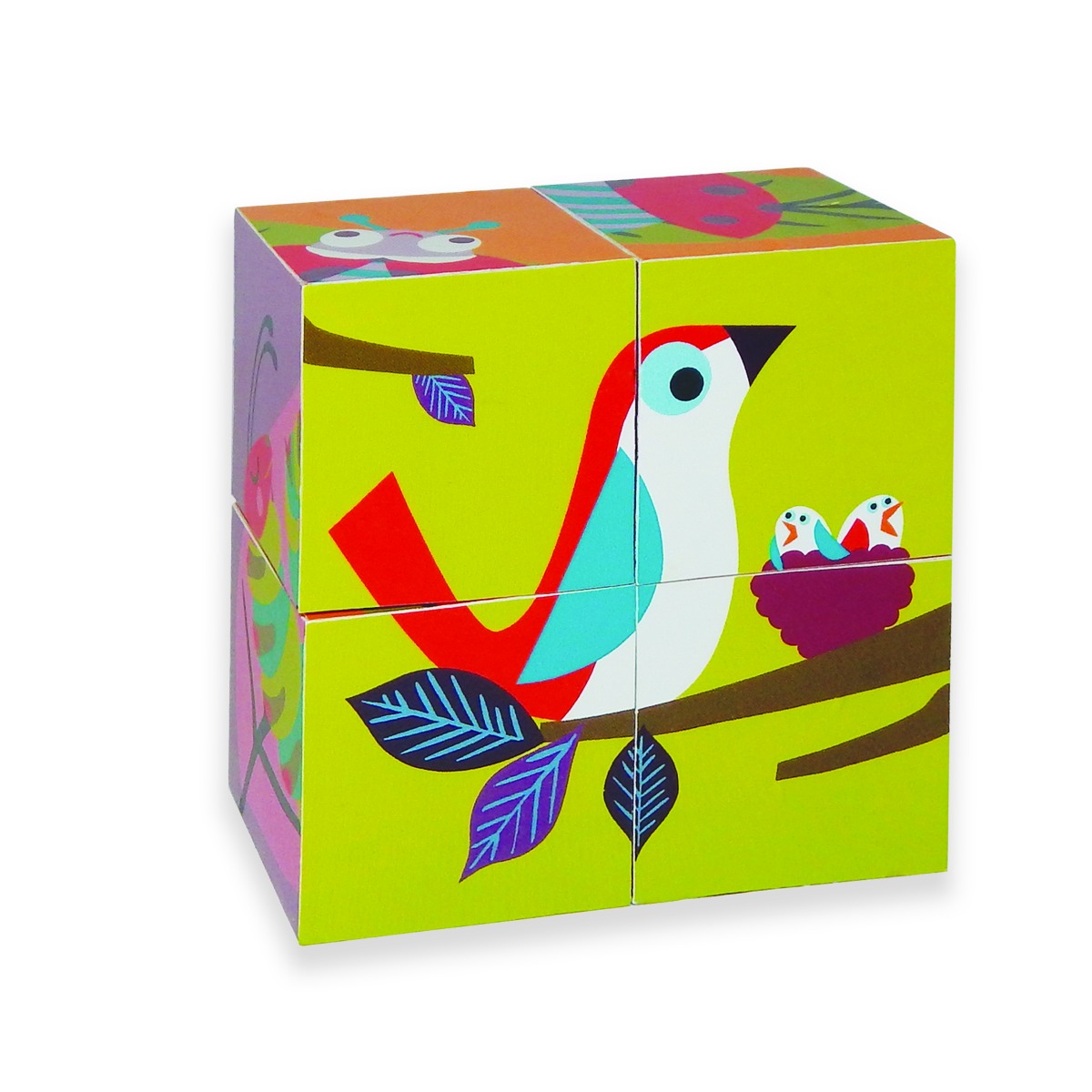 Puzzle din lemn oops, lumea animalelor