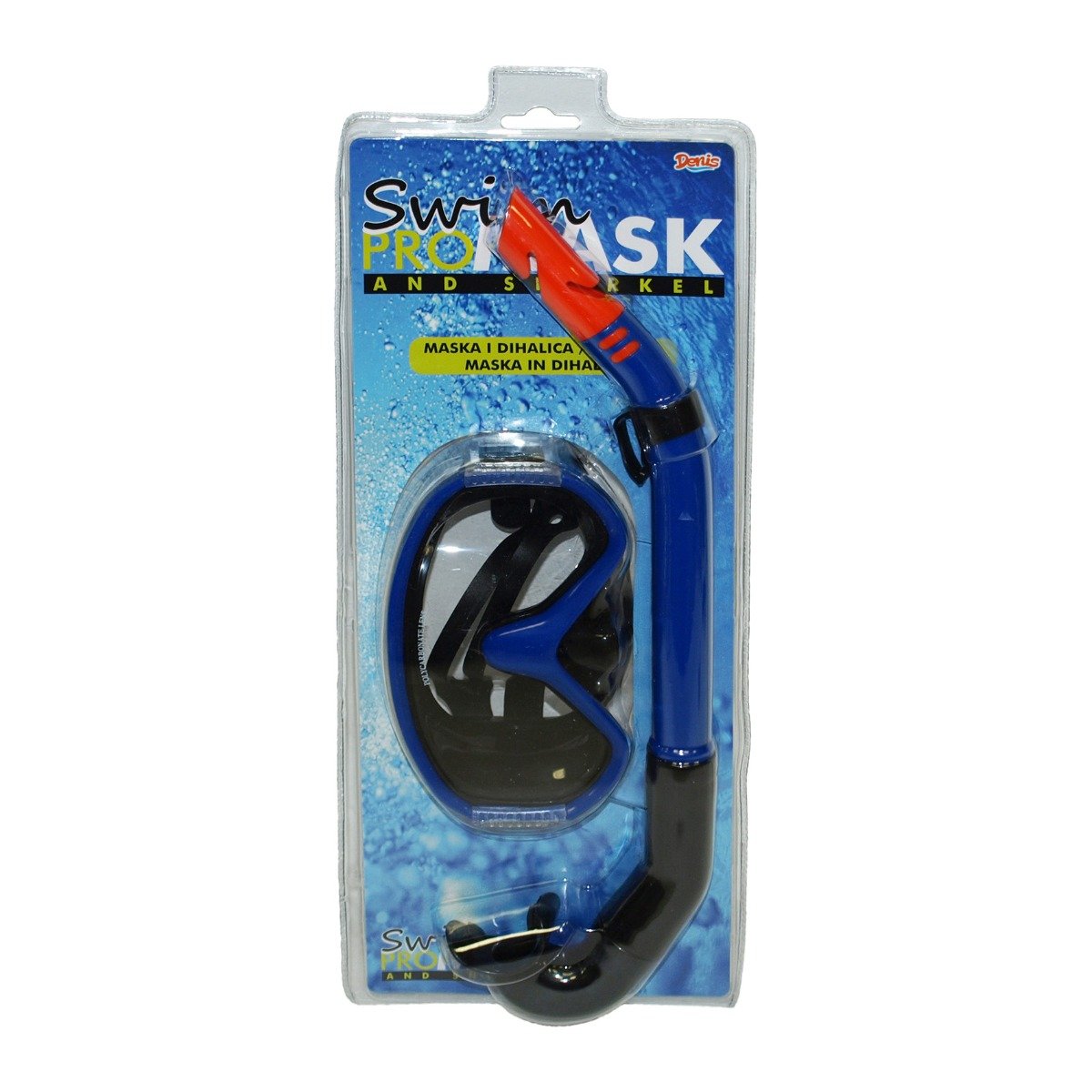 Set snorkeling ochelari si tub, albastru
