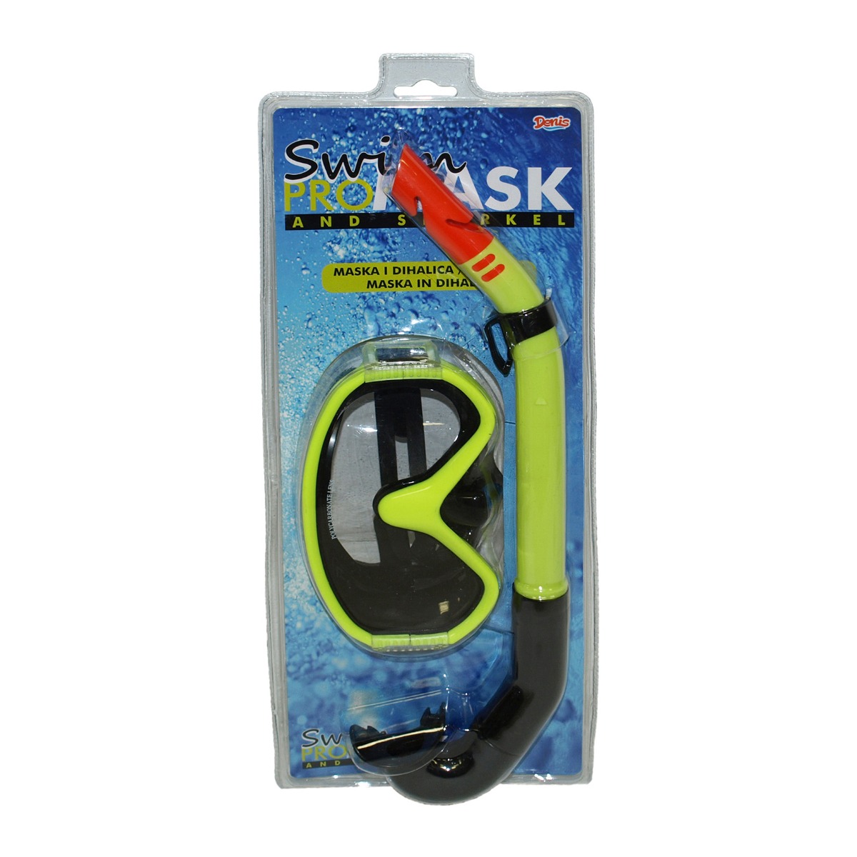Set snorkeling ochelari si tub, verde