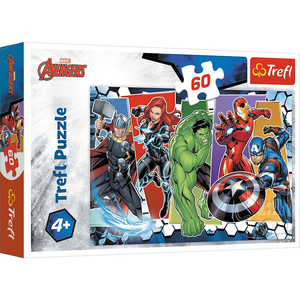 Puzzle 60 piese, Trefl, Invincibilii Avengers